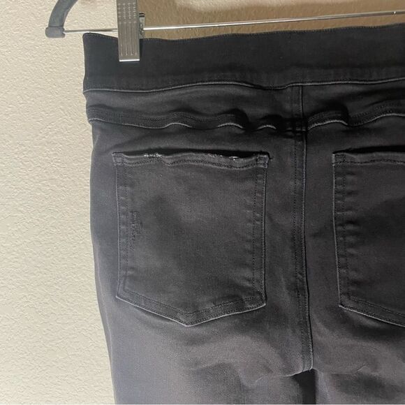 Spanx Distressed Ankle Skinny Denim Jean Legging Vintage Black Size Small - Picture 12 of 15